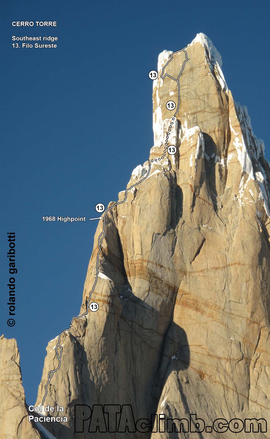 PATAclimb.com - Chaltén, Cerro Torre, SE ridge