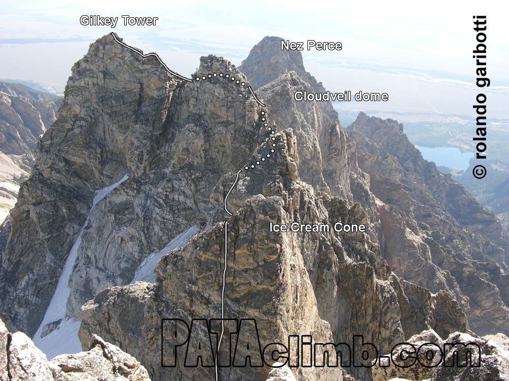 Grand Teton Climbing Route